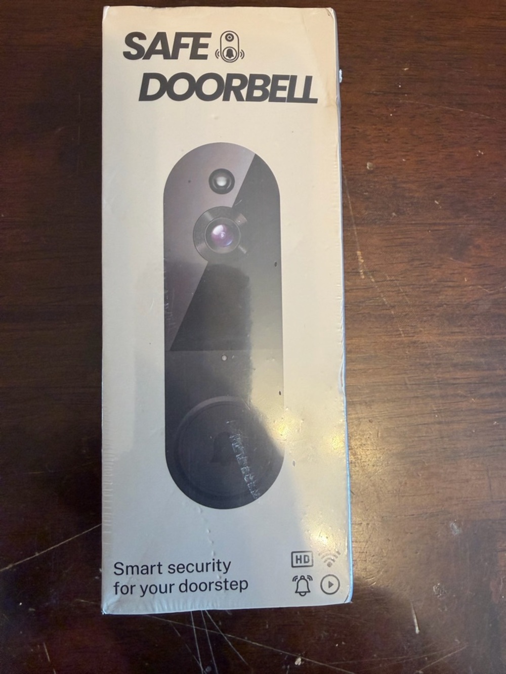 Safe Doorbell Smart Security Camera - white
